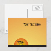 Carte Postale Sous les cieux africains : Afrique Couchant (Devant / Derrière)