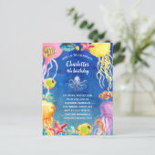 Carte Postale Sous l'invitation de la fête d'anniversaire de la (Debout devant)