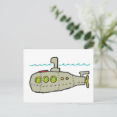 Carte Postale Sous-marin (Debout devant)