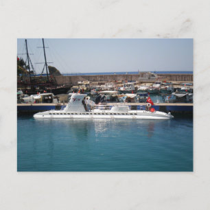 Carte Postale sous-marin de plaisance turc