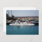 Carte Postale sous-marin de plaisance turc (Devant / Derrière)