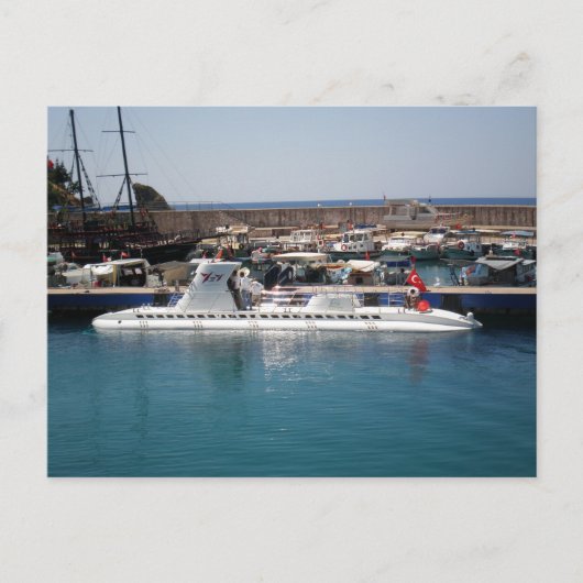 Carte Postale sous-marin de plaisance turc (Devant)