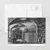 Carte Postale Sous-sol de la Banque de France à Paris, 1897 (Devant / Derrière)