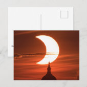 Carte postale sous-titrée Solar Eclipse 2021 (Devant / Derrière)