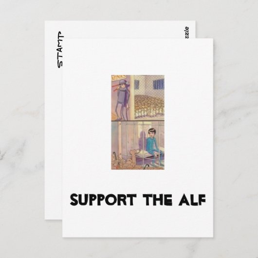 Carte Postale Soutenez l'ALF (Devant / Derrière)