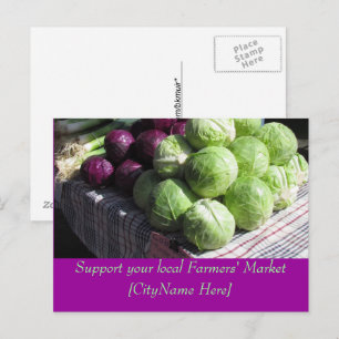 Carte postale - Soutenez le marché des agriculteur