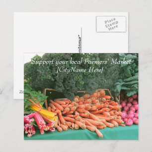 Carte postale - Soutenez le marché des agriculteur