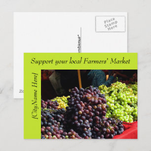 Carte postale - Soutenez le marché des agriculteur
