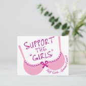 Carte Postale Soutenez Les Filles (Debout devant)