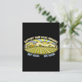 Carte Postale Soutenez vos agriculteurs locaux (Debout devant)