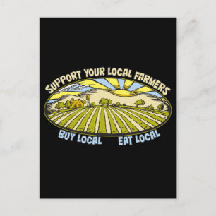 Carte Postale Soutenez vos agriculteurs locaux