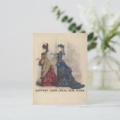 Carte Postale Soutenez Votre Gang De Filles Locale (Debout devant)