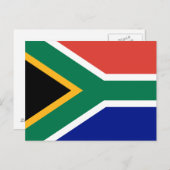 Carte Postale South Africa Flag (Devant / Derrière)
