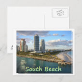 Carte postale South Beach Florida (Devant / Derrière)