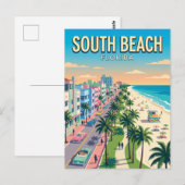 Carte Postale South Beach Floride (Devant / Derrière)