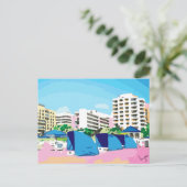 CARTE POSTALE SOUTH BEACH, MIAMI, FLORIDE (Debout devant)