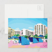 CARTE POSTALE SOUTH BEACH, MIAMI, FLORIDE (Devant / Derrière)