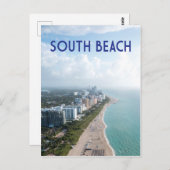 Carte Postale South Beach Miami Floride Shoreline (Devant / Derrière)