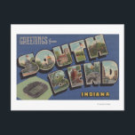 Carte Postale South Bend, Indiana - Scènes de grandes lettres<br><div class="desc">South Bend,  Indiana - Grandes Scènes - South Bend,  IN a été créé en 1941. Cette image représente des scènes de South Bend,  IN.</div>