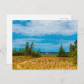 Carte Postale South Breakwater Light, Muskegon, Michigan (Devant / Derrière)