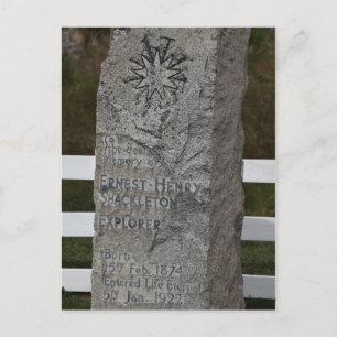 Carte Postale South Georgia Island - Shackleton Grave (Closeup)
