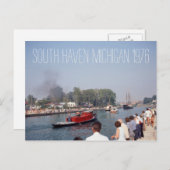 Carte Postale South Haven Michigan Tugboat 1976 (Devant / Derrière)