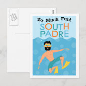 Carte Postale South Padre Island Fun Hipster Travel (Devant / Derrière)