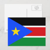 Carte Postale South Sudan Flag (Devant / Derrière)