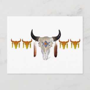 Carte Postale Southwest Buffalo Skull