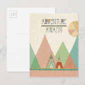 Carte Postale Southwest Geo III | Adventure Awaits (Devant / Derrière)