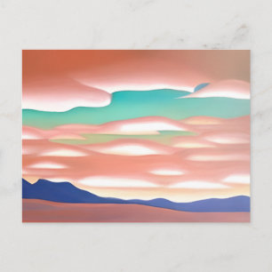 Carte Postale Southwestern Desert et Sky minimaliste Art