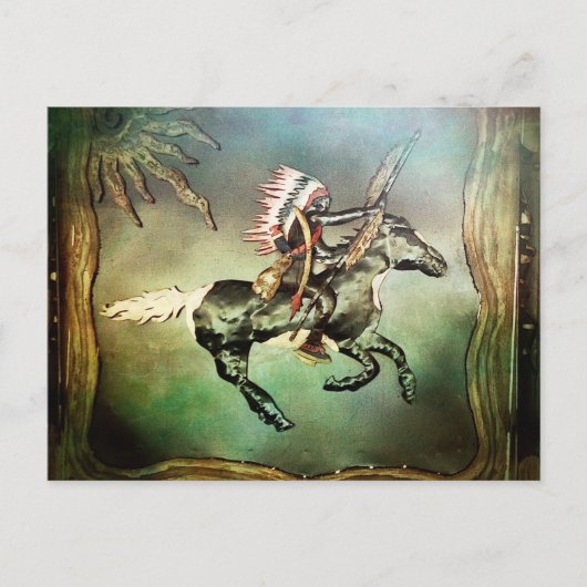 Carte Postale Southwestern Native American Tribal Indien Horse (Devant)