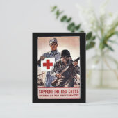 Carte Postale Soutien à la Croix-Rouge (Debout devant)