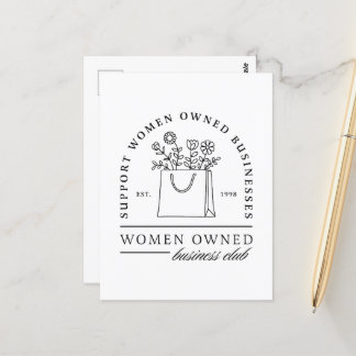 Carte Postale Soutien aux entreprises appartenant à des femmes e