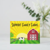 Carte Postale Soutien aux exploitations familiales (Debout devant)