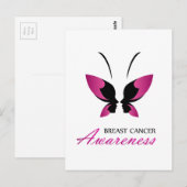 Carte Postale Soutien de sensibilisation au cancer du sein (Devant / Derrière)