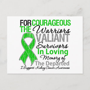 Carte Postale Soutien des hommages Sensibilisation au cancer du 