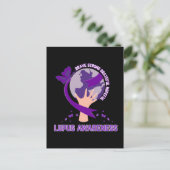 Carte Postale Soutien lupus sensibilisation survivant guerrier (Debout devant)