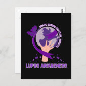 Carte Postale Soutien lupus sensibilisation survivant guerrier (Devant / Derrière)
