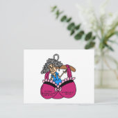 Carte Postale Soutiens-gorge et humour de rides (Debout devant)