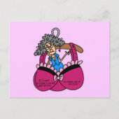 Carte Postale Soutiens-gorge et humour de rides (Devant)