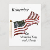 Carte Postale Souvenez-vous du jour commémoratif (Devant)