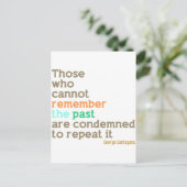 Carte Postale Souvenez-vous du passé (Debout devant)