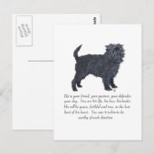Carte Postale Souvenir Affenpinscher (Devant / Derrière)