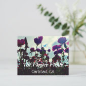 Carte postale souvenir : Champs de fleurs à Carlsb (Debout devant)