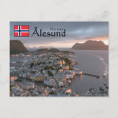 Carte Postale Souvenir d'Ålesund Norvège (Devant)