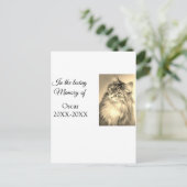 Carte Postale souvenir de deuil affectueux funéraire ajouter nom (Debout devant)