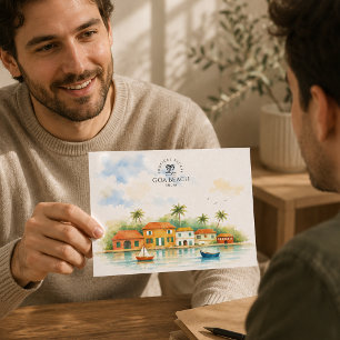 Carte Postale Souvenir de Goa, Inde    Voyage à l'aquarelle 