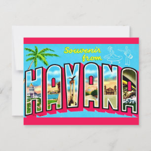 Carte postale souvenir de La Havane Cuba