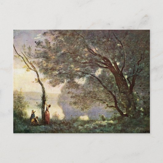 Carte Postale Souvenir De Mortefontaine Par Corot Jean-Baptiste- (Devant)